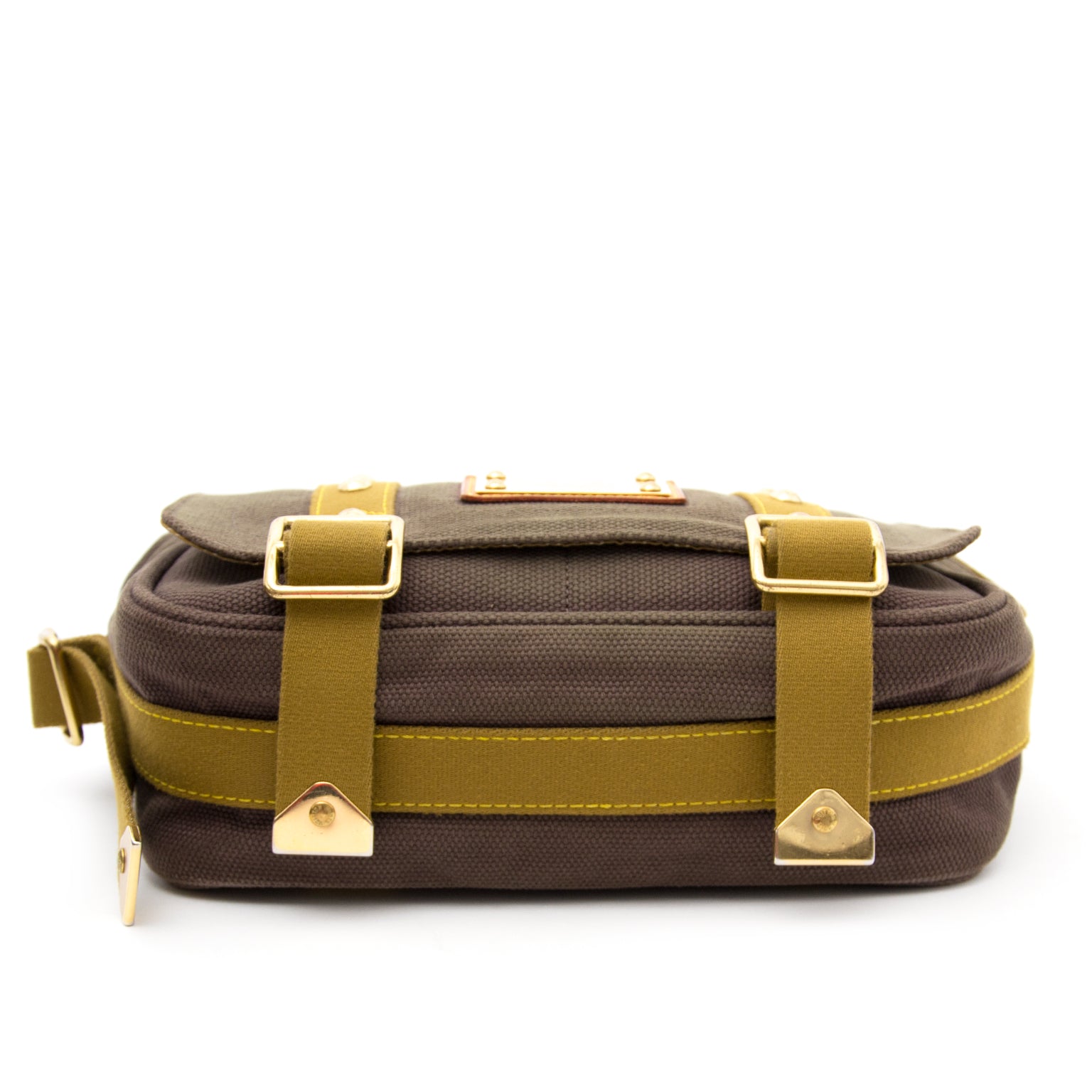 louis vuitton canvas khaki messenger bag now online at labellov.com