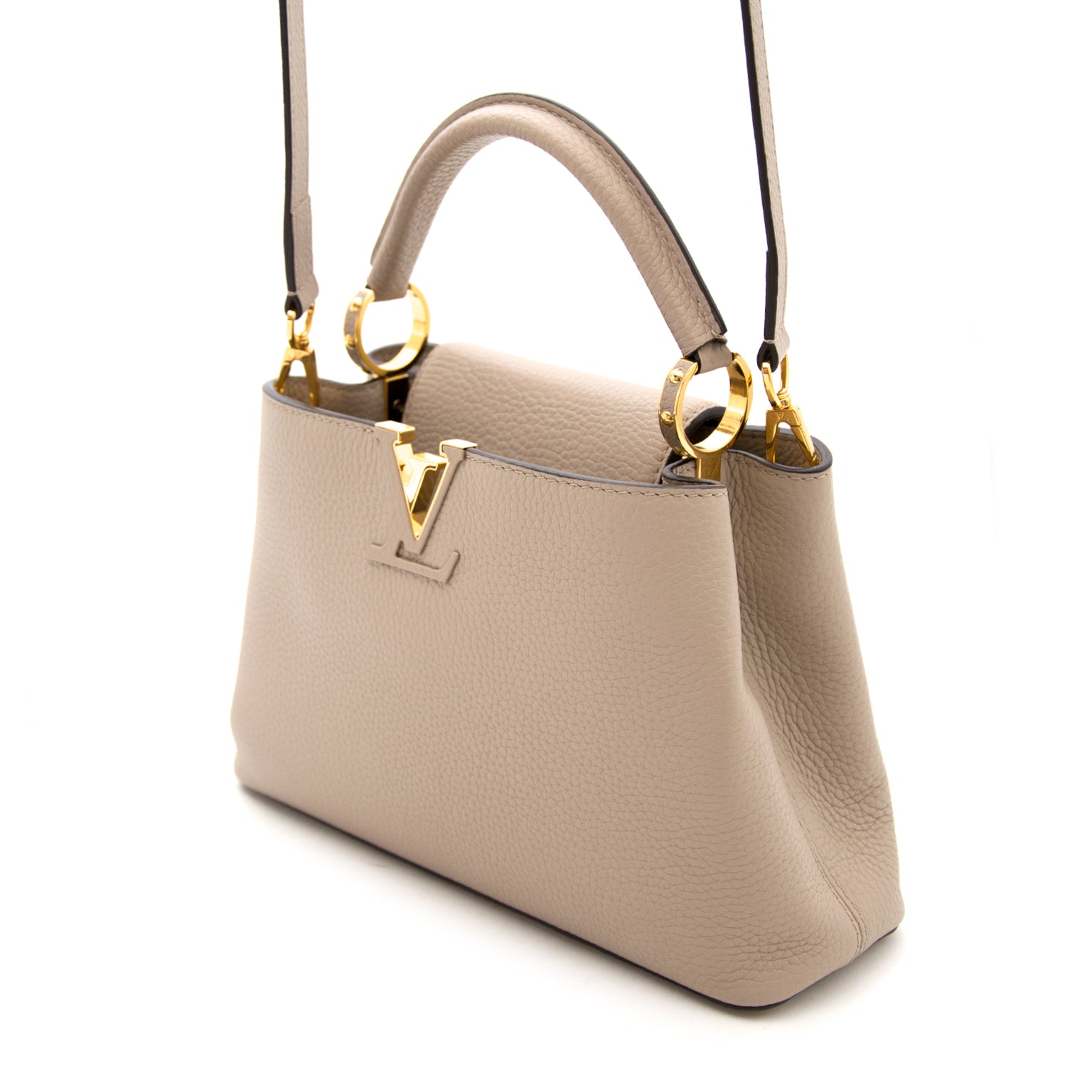 Louis Vuitton Capucines BB Taupe Galet Koop en verkoop uw tweedehands designer handtassen tegen de beste prijs bij labellov.com