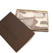 Louis Vuitton Silver Silk & Wool Scarf