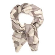 Louis Vuitton Silver Silk & Wool Scarf