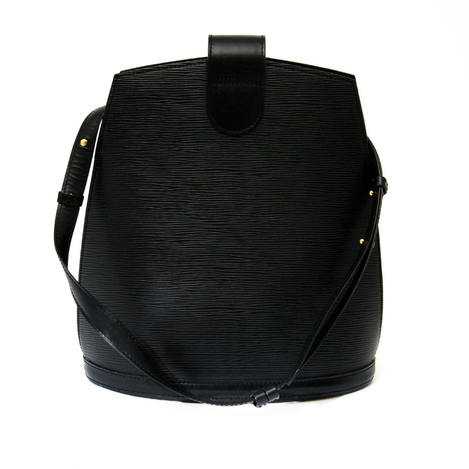 Louis Vuitton Black Cluny Bucket Bag authentique seconde main en ligne shopping webshop Anvers Belgique LabelLOV mode style en vogue luxe marques designer sacs