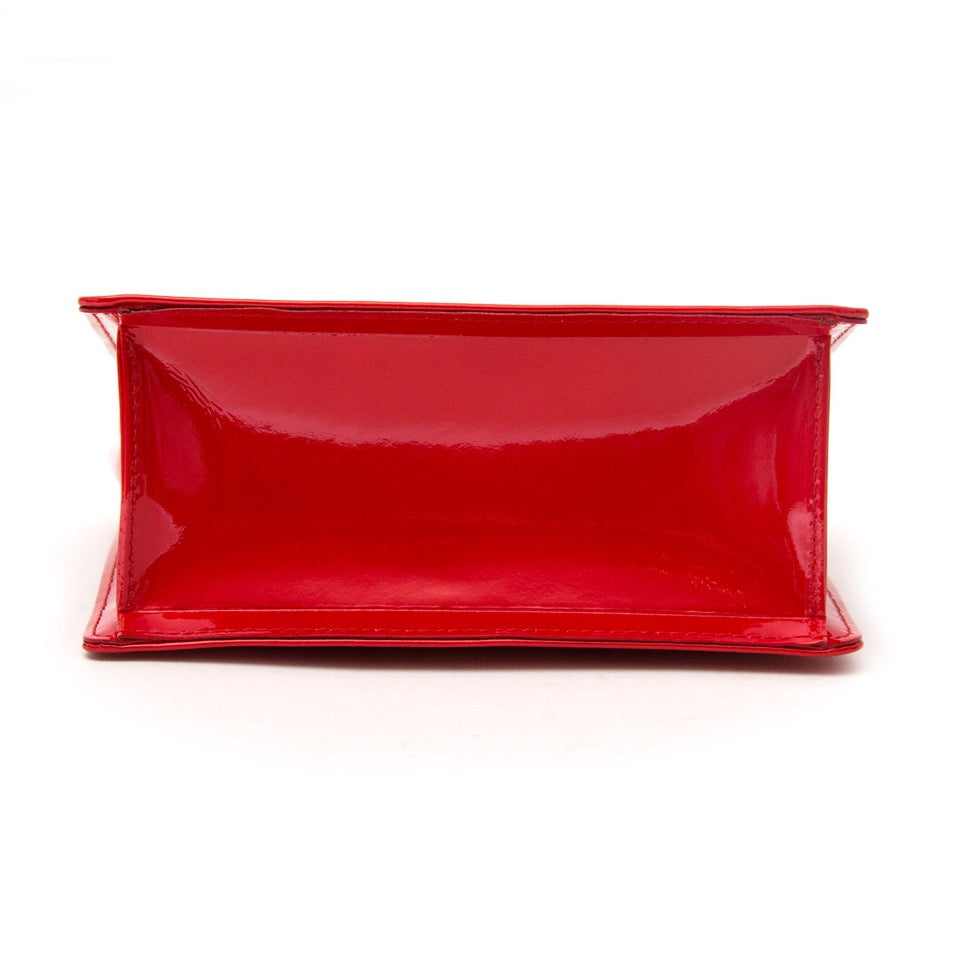 Louis Vuitton Red Monogram Vernis Spring Street Tote Bag acheter en ligne seconde main sac a main