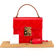 shop safe online secondhand Louis Vuitton Red Monogram Vernis Spring Street Tote Bag
