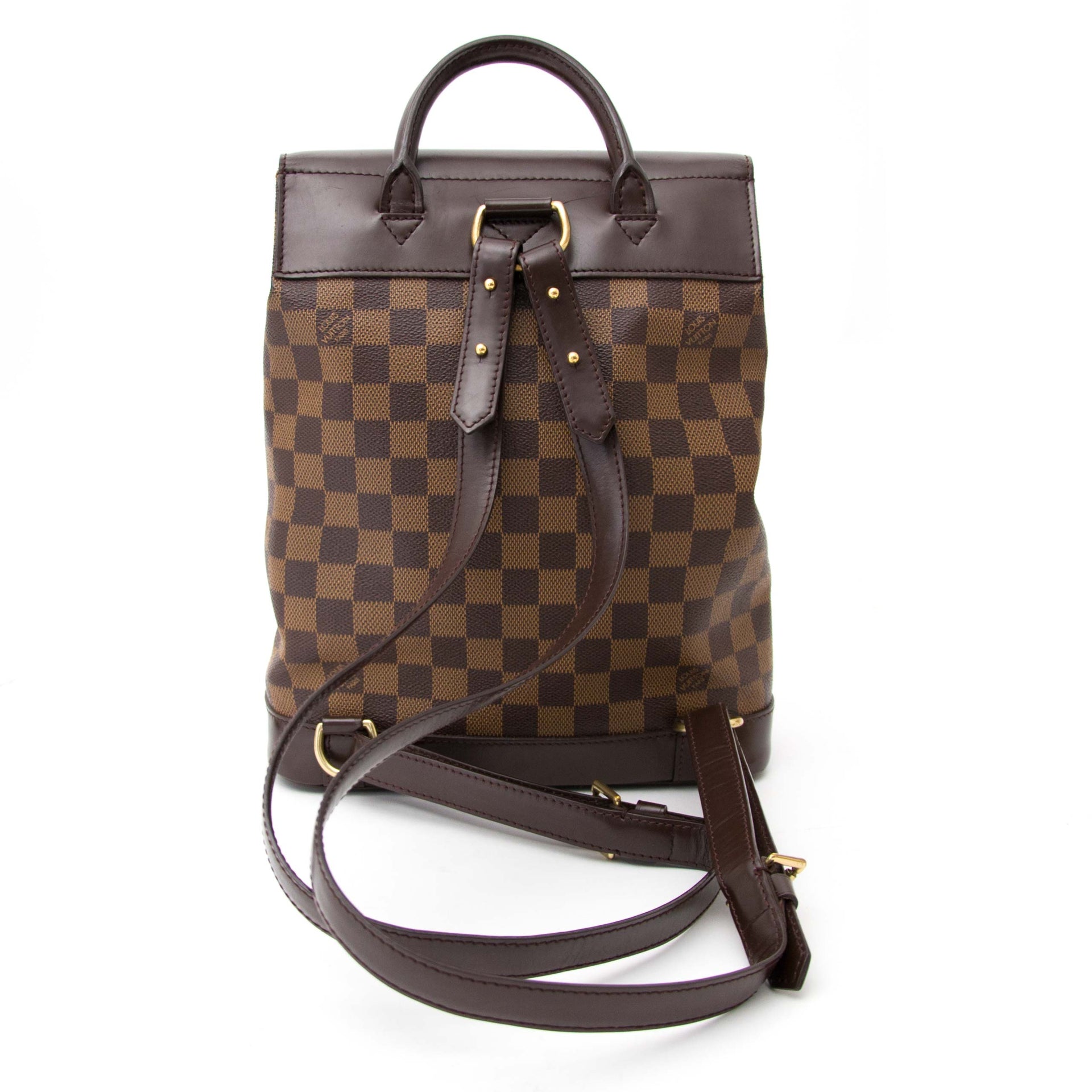 Authentieke Louis Vuitton damier Soho rugzak