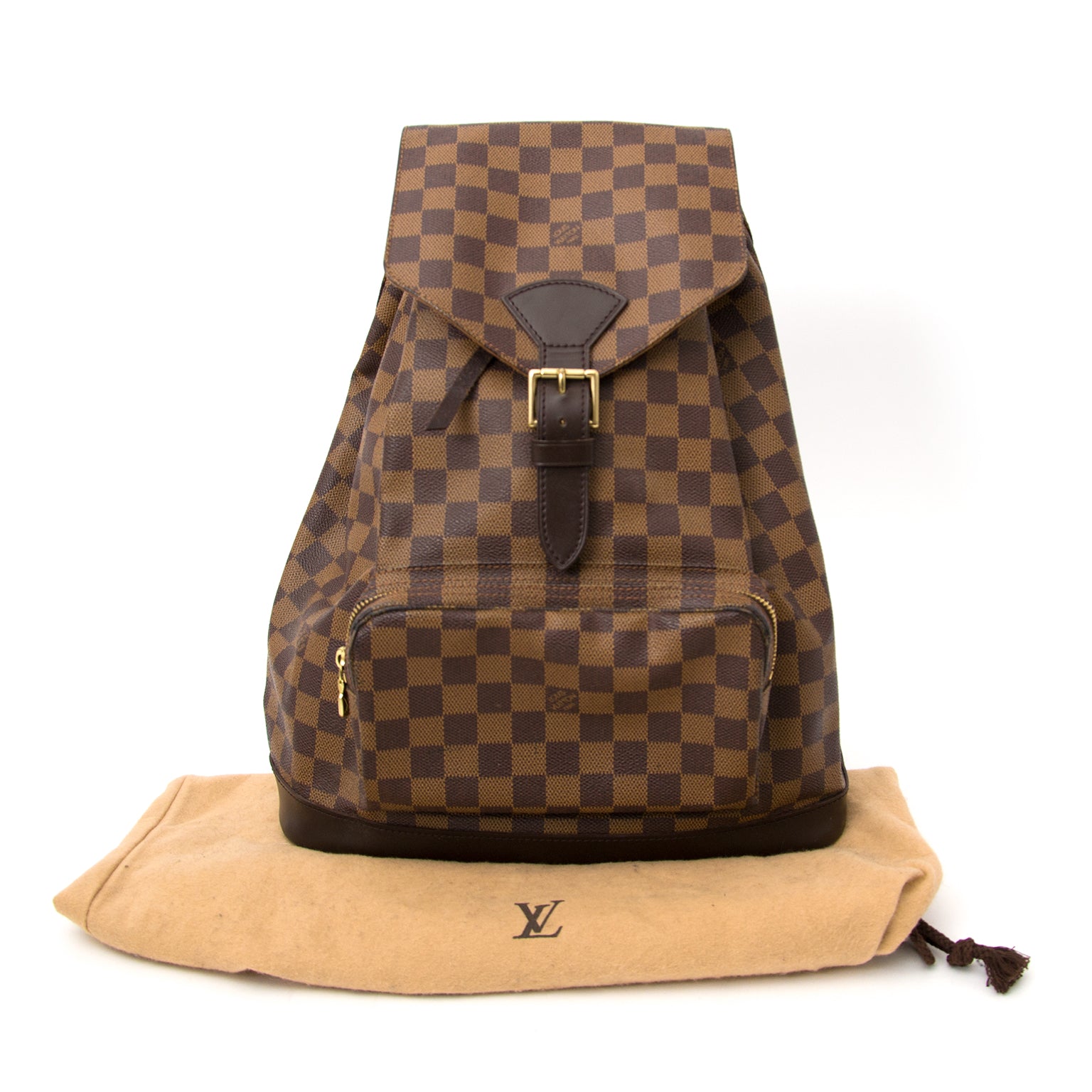 tweedehands rugzak Louis Vuitton Damier Montsouris MM Backpack Bag