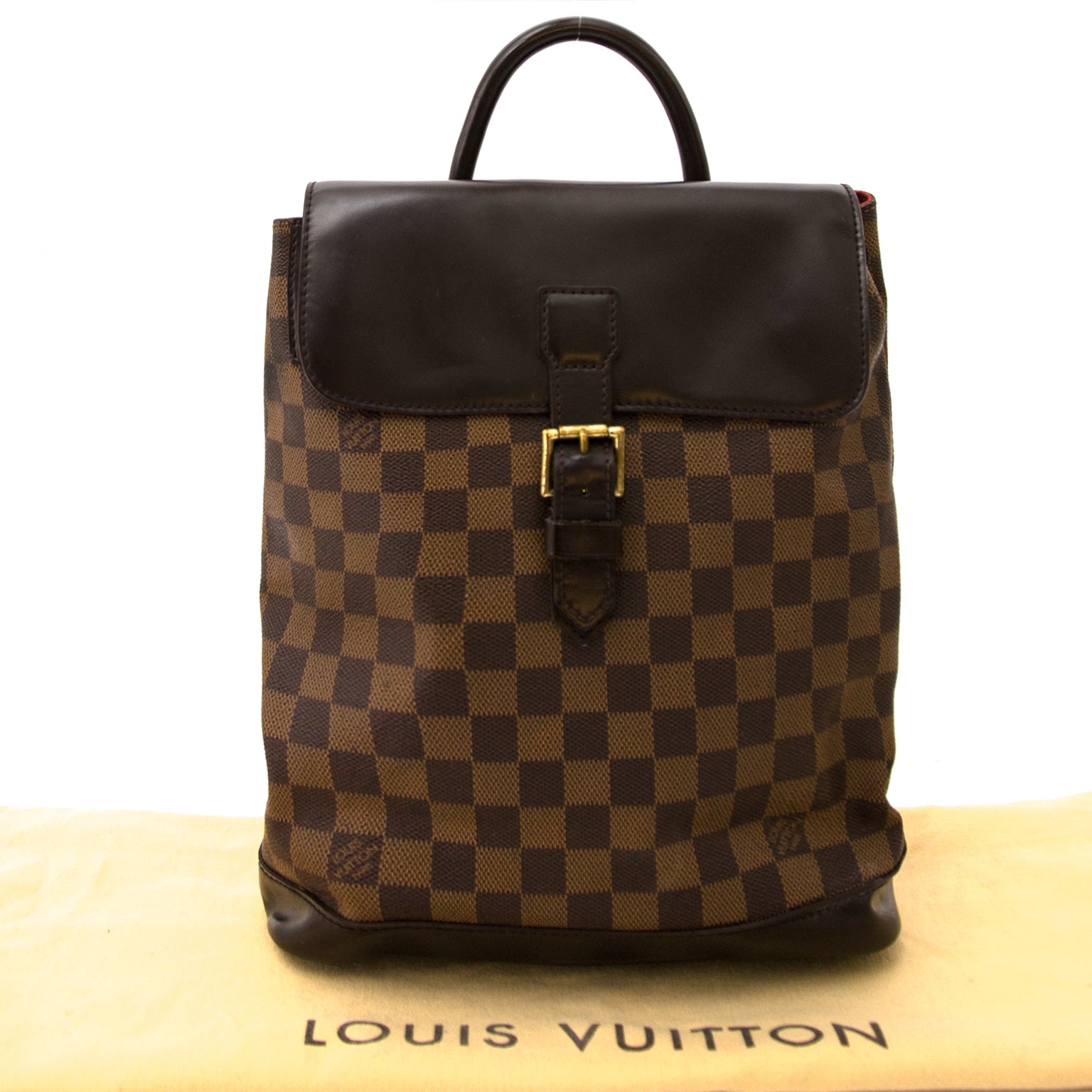 louis vuitton soho damier ebene rugzak nu te koop bij labellov vintage mode webshop belgië