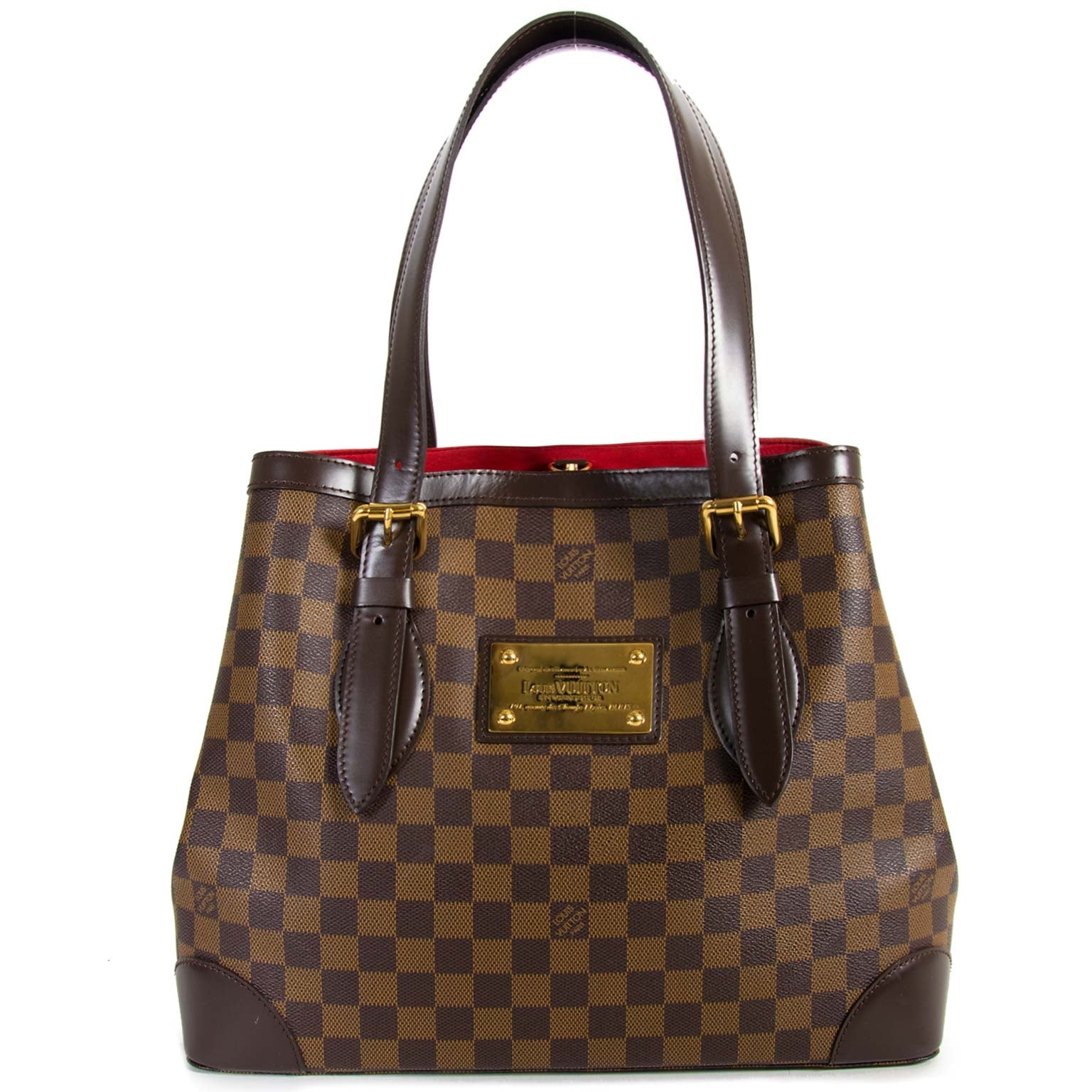 Louis Vuitton Damier Ebene Hampstead MM now for sale at labellov vintage fashion webshop belgium