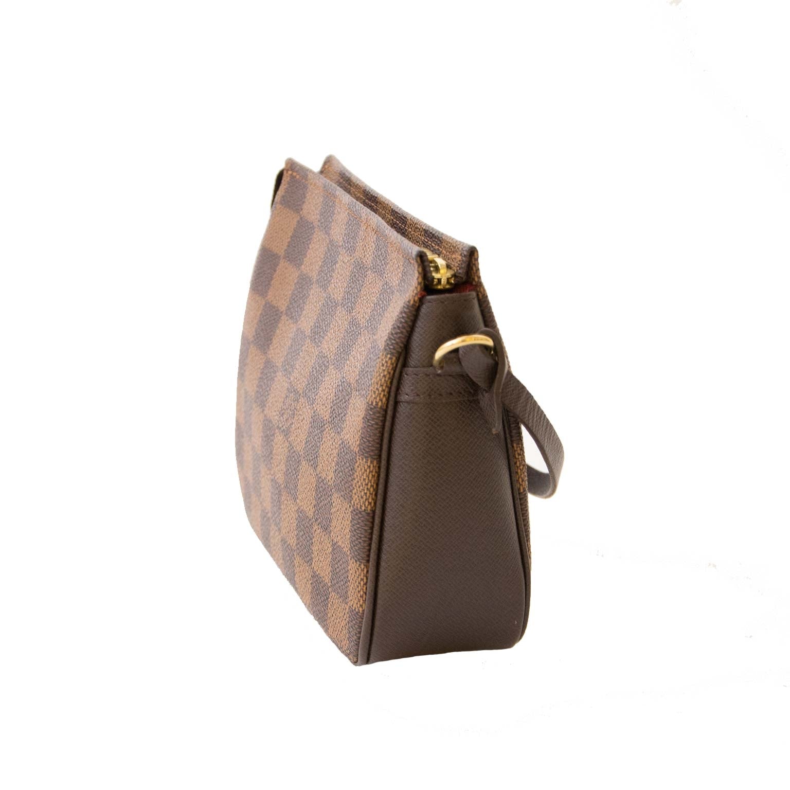 Louis Vuitton Damier Square Trousse Pochette Shoulder Bag now for sale at labellov vintage fashion webshop belgium