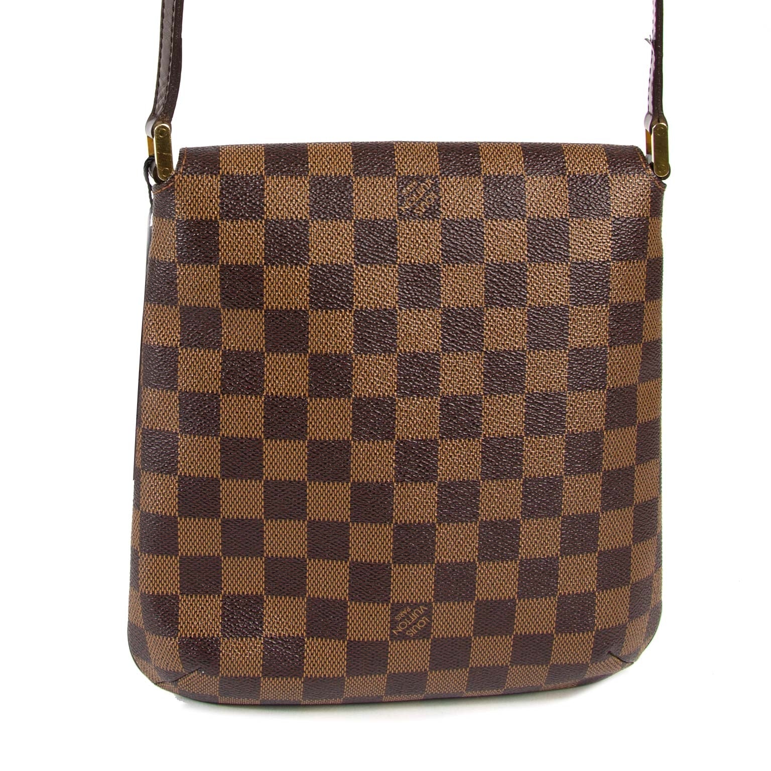 op zoek naar een Louis Vuitton Damier Ebene Musette Salsa schoudertas? nu te koop bij labellov.com tegen de beste prijs