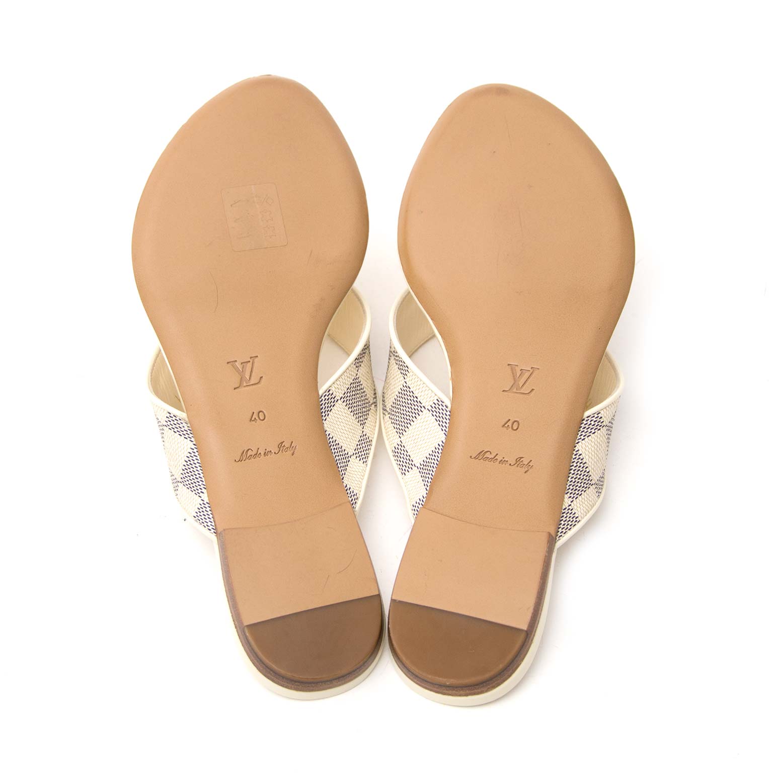 op zoek naar louis vuitton damier azur sandalen? nu voor de beste prijs te koop bij labellov.com