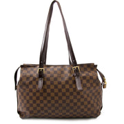 worldwide webshop belgium 100% authentic Louis Vuitton Damier Shopper