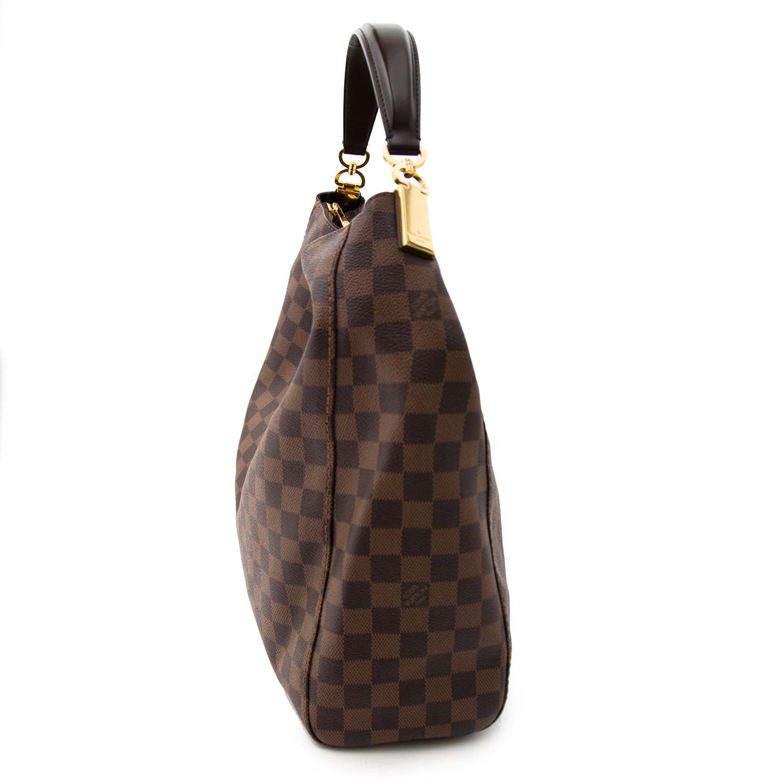 acheter en ligne seconde main Louis Vuitton Damier Ebene Portobello GM
