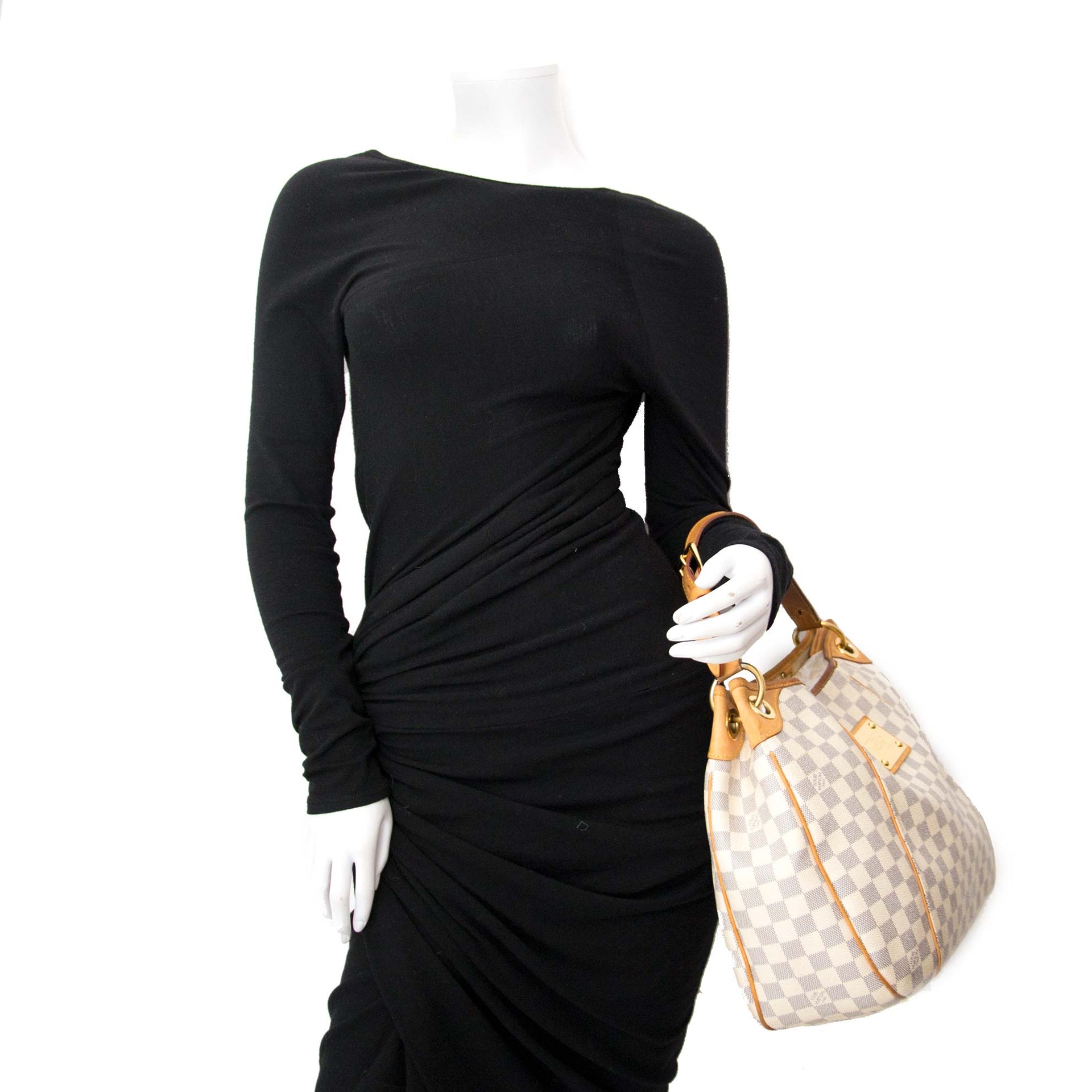 Koop en verkoop uw authentieke Louis Vuitton Damier Azur Galliera PM Hobo Bag