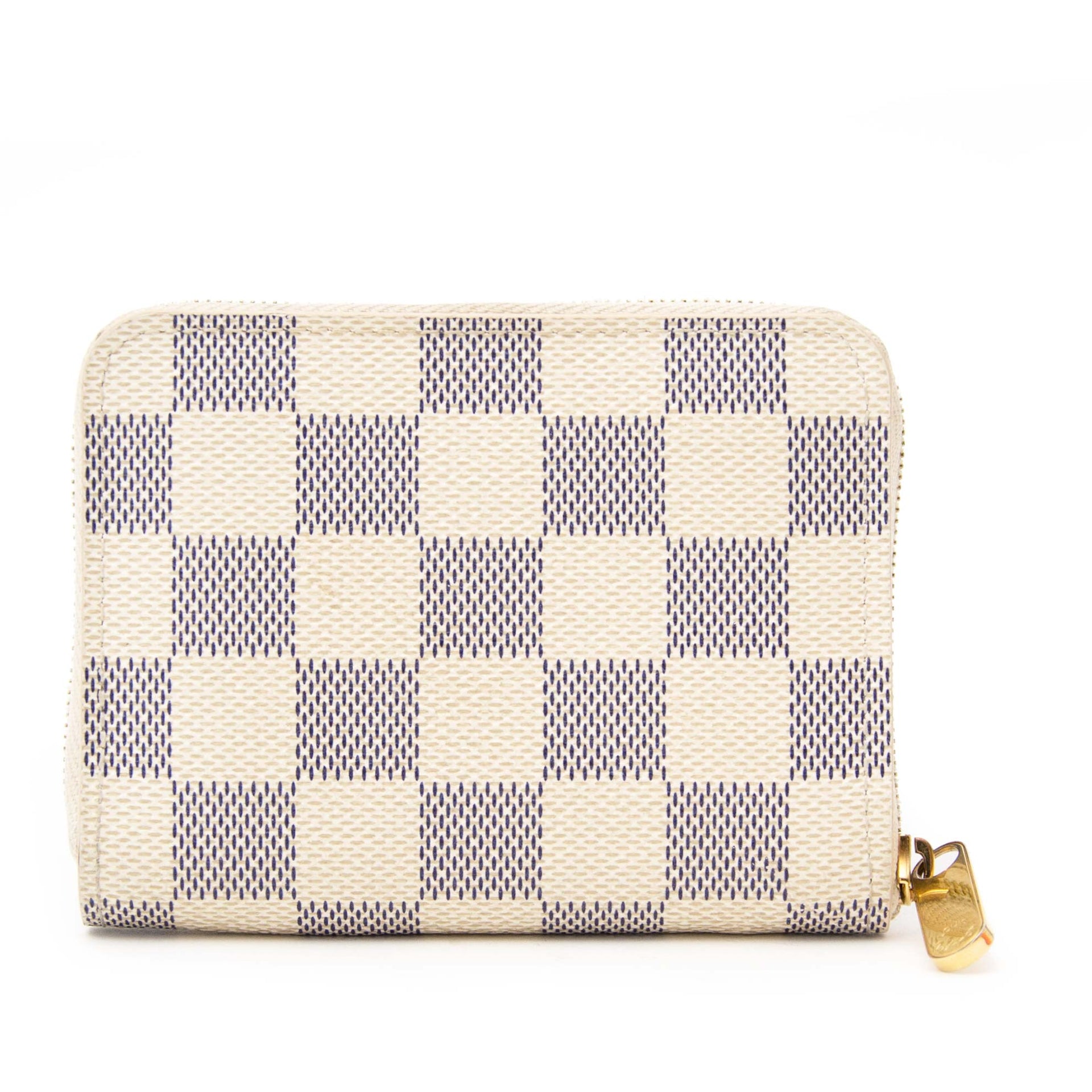 Louis Vuitton Zippy Coin Portemonnee Damier Azur Canvas