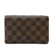 Koop authentieke tweedehands damier Louis Vuitton portefeuille bij Labellov