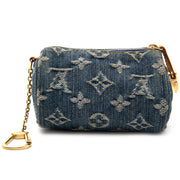 koop veilig online aan de beste prijs jou tweedehands Louis Vuitton Denim Mini Speedy Charm