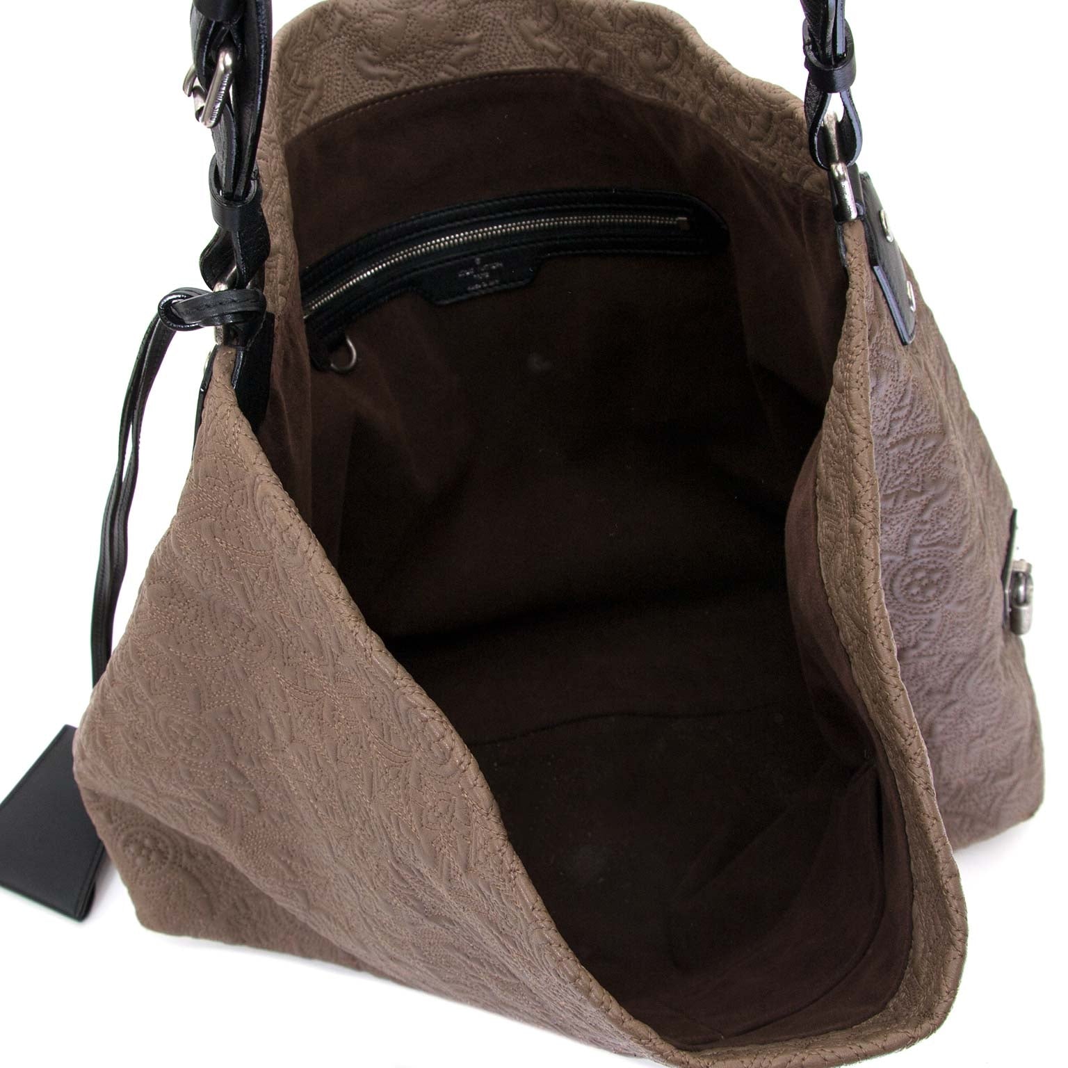 Louis Vuitton Monogram Lambskin Antheia Hobo PM Fumee now for sale at labellov vintage fashion webshop belgium