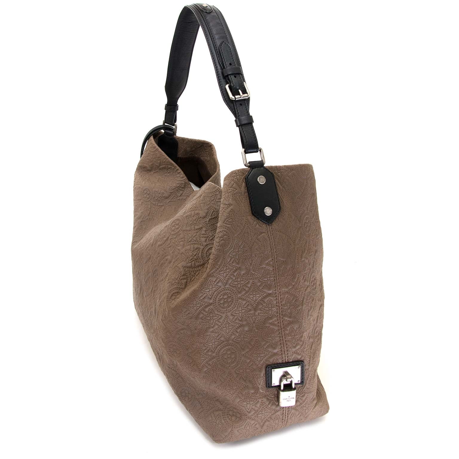 Louis Vuitton Monogram Lambskin Antheia Hobo PM Fumee now for sale at labellov vintage fashion webshop belgium
