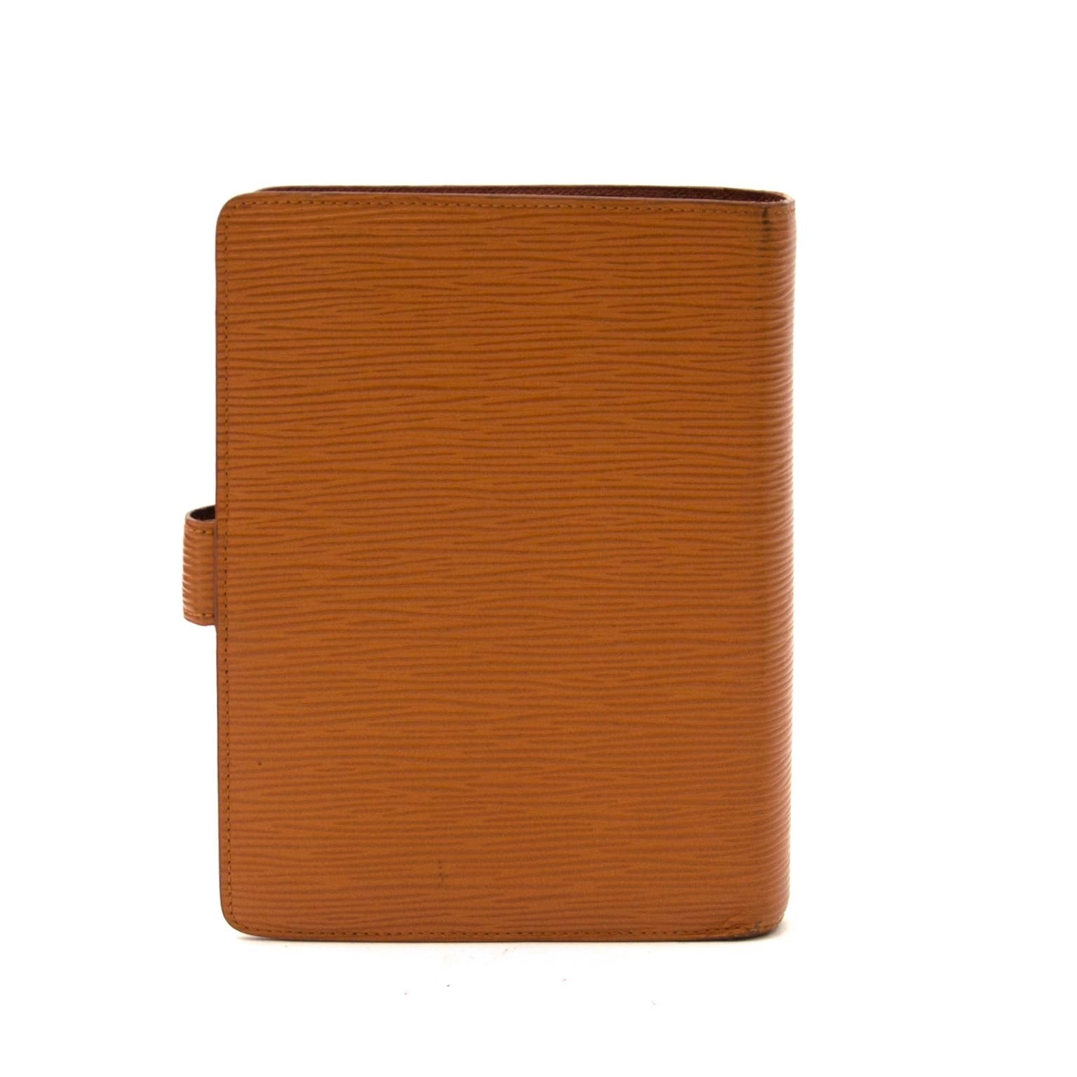 achetez Louis Vuitton Brown Epi Leather Medium Ring Agenda Cover pour le meilleur prix sur labellov