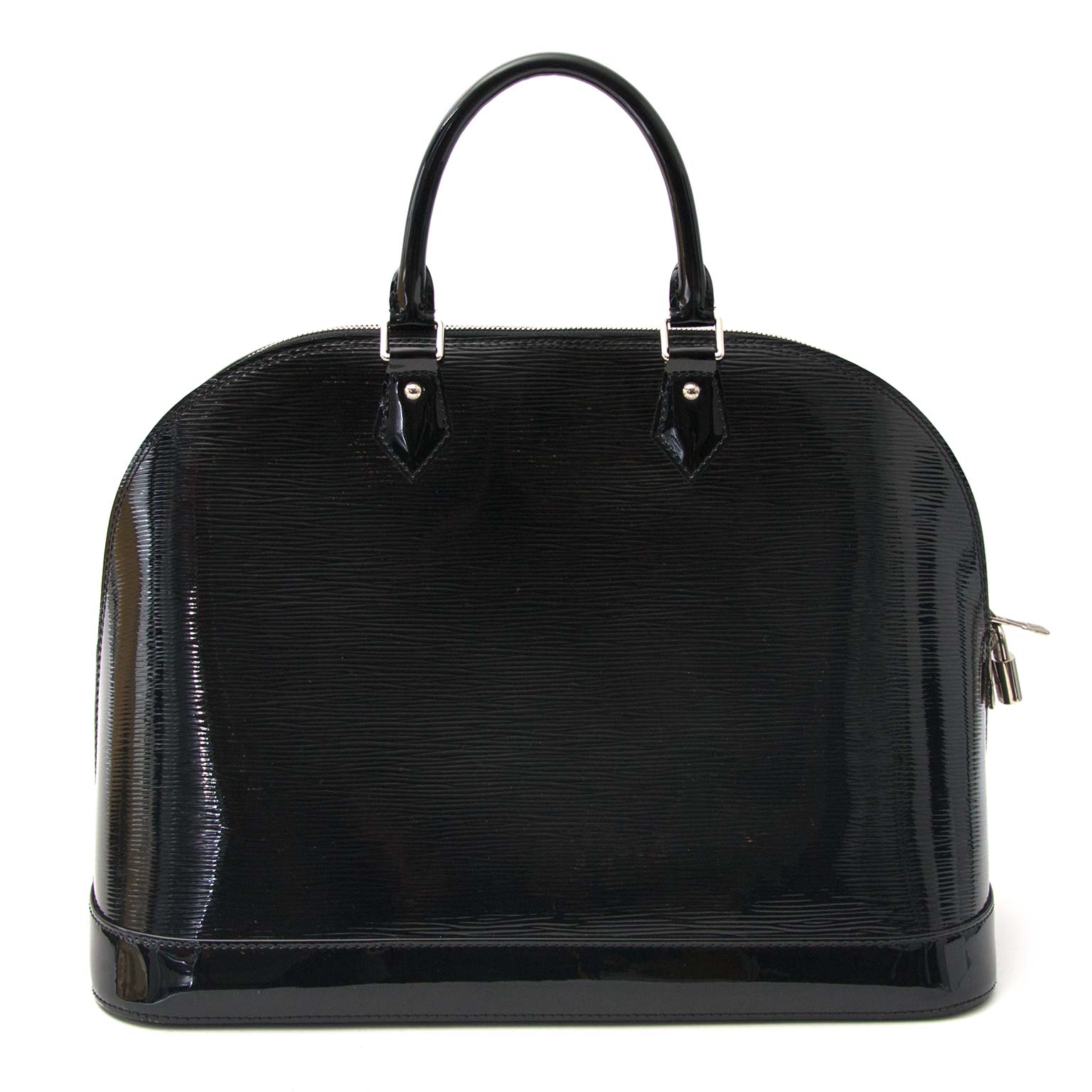Louis Vuitton Black Patent Alma MM
