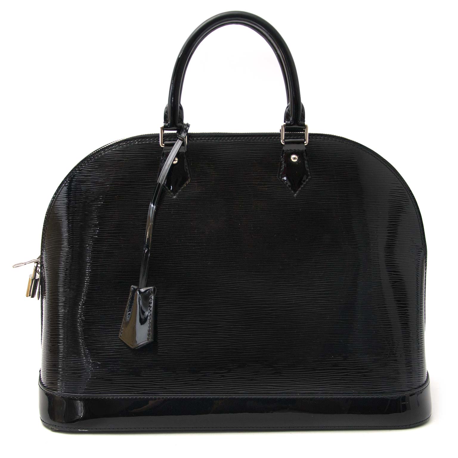 Louis Vuitton Black Patent Alma MM