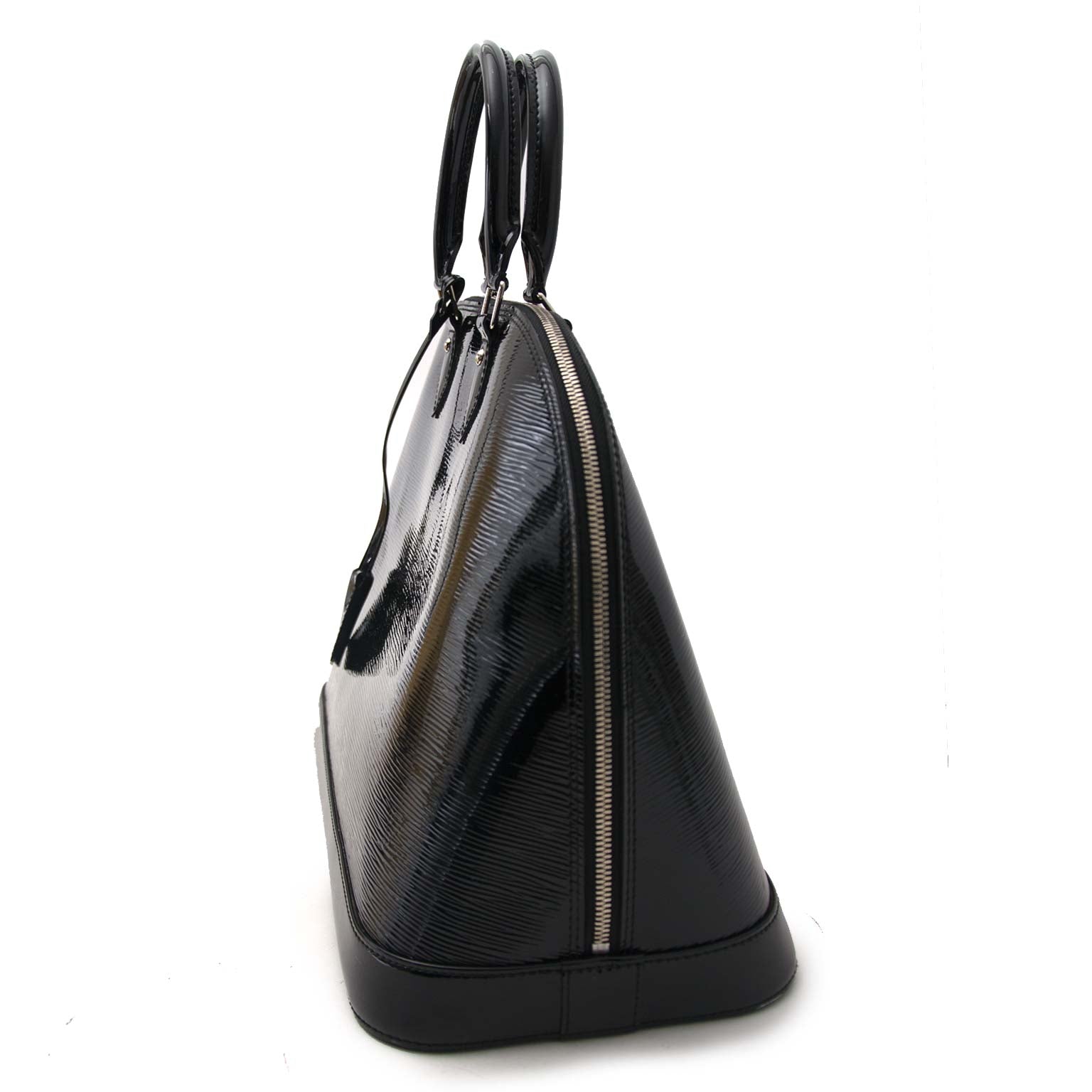 Louis Vuitton Black Patent Alma MM
