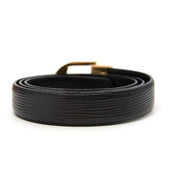 koop veilig online jou tweedehands Louis Vuitton Black Alma Belt