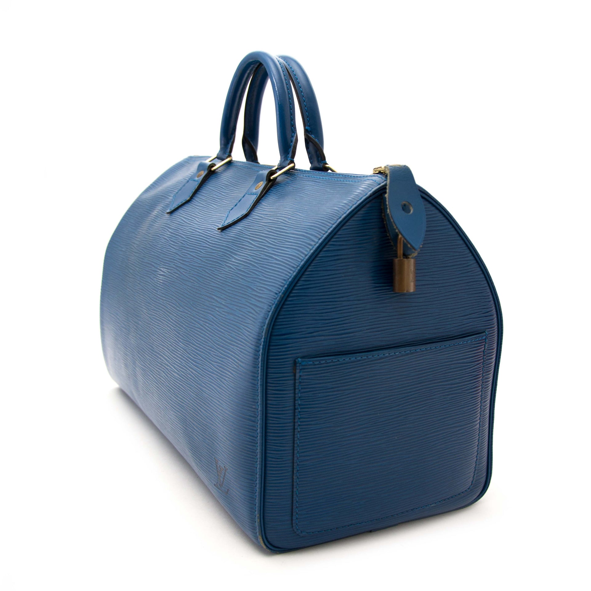 acheter en ligne pour le meilleur prix Louis Vuitton Epi Petrol Blue Speedy