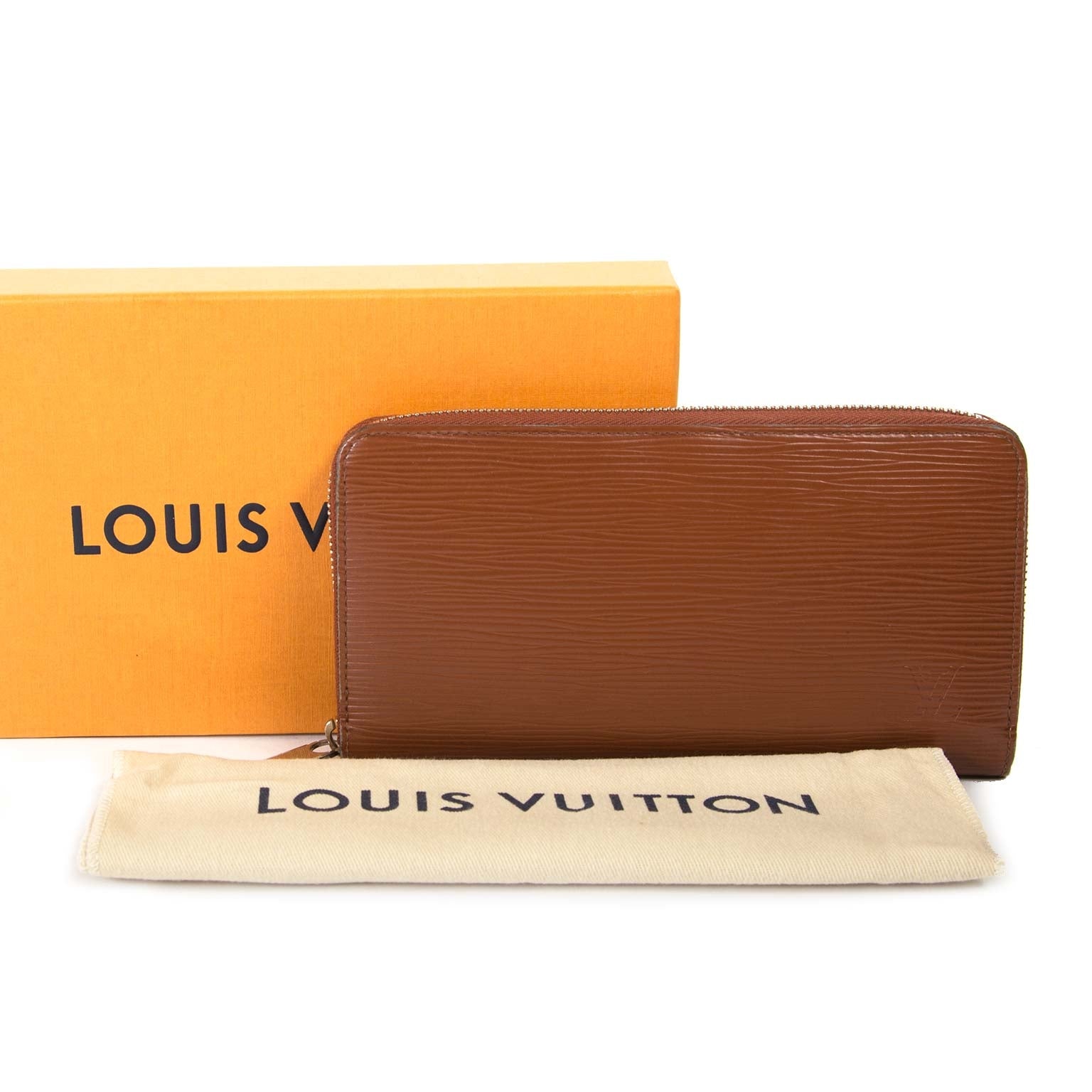 koop Louis Vuitton Brown Epi Leather Zippy Wallet bij labellov aan de beste prijs