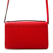 skip the waitinglist shop safe online secondhand Louis Vuitton Clery Epi Coquelicot + Strap + iPhone Case