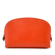 Louis Vuitton Orange Epi Leather Cosmetics Pouch for sale online