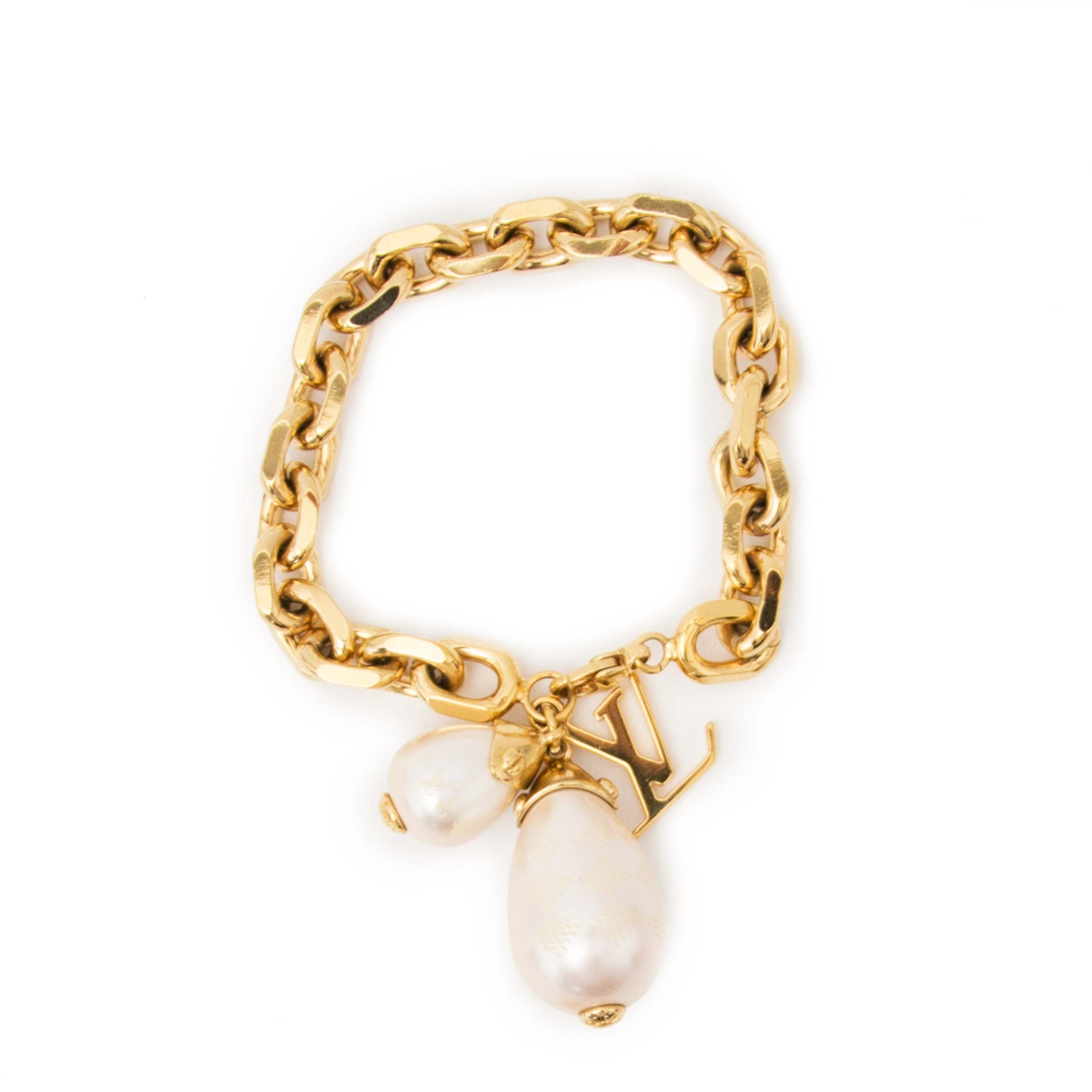 Are you looking for an authentic Louis Vuitton Pearl Bracele Bracelet + Earrings Set