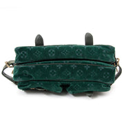 shop your secondhand luxury Louis Vuitton Limited Edition Green Monogram Velour Clyde Mon Bag