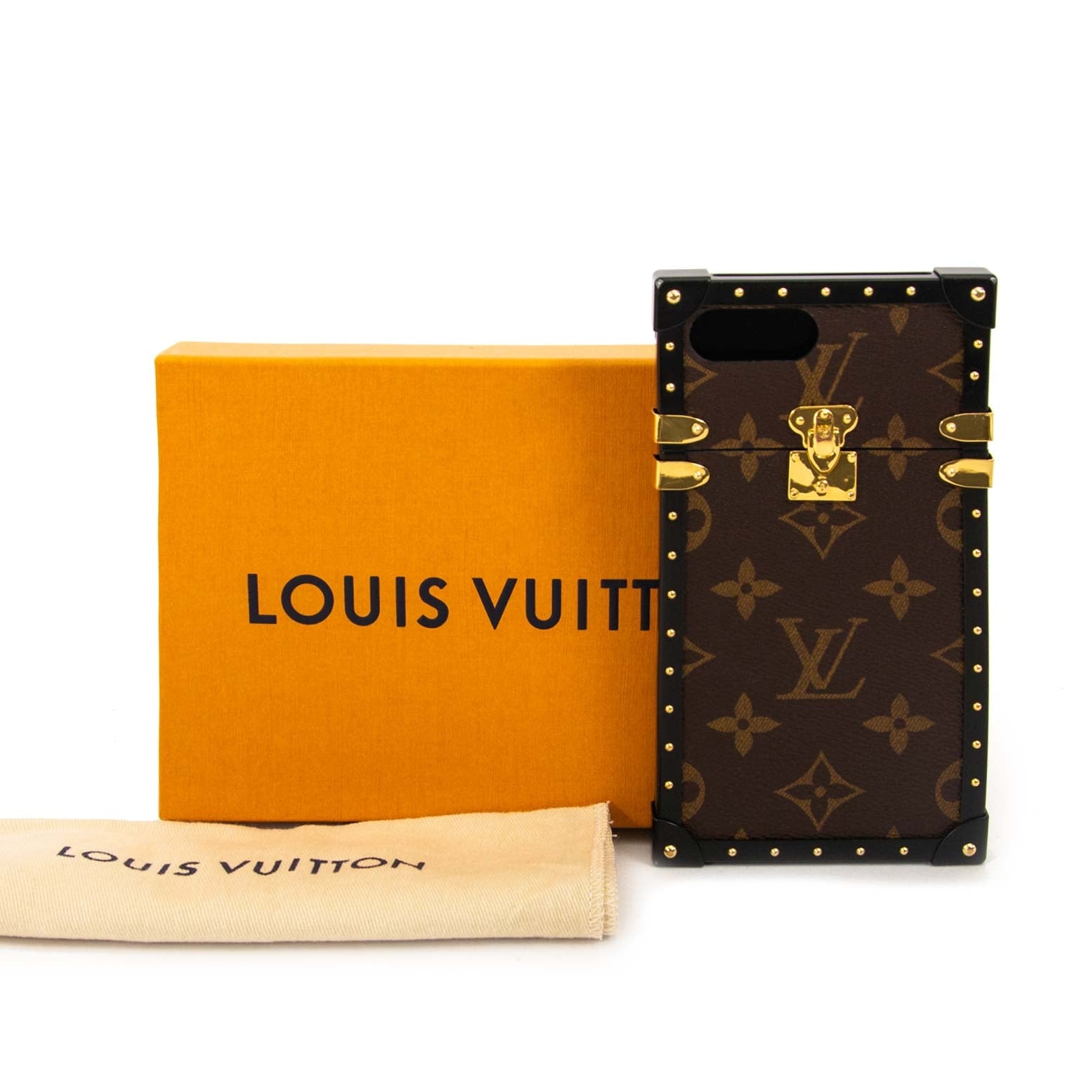 Achetez secur en ligne votre Louis Vuitton Iphone 7+ Case Eye Trunk Monogram pour le meilleur prix
