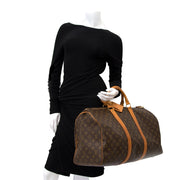 Louis Vuitton Monogram Keepall 50 tweedehands aangeboden op luxe webshop europe antwerp labellov