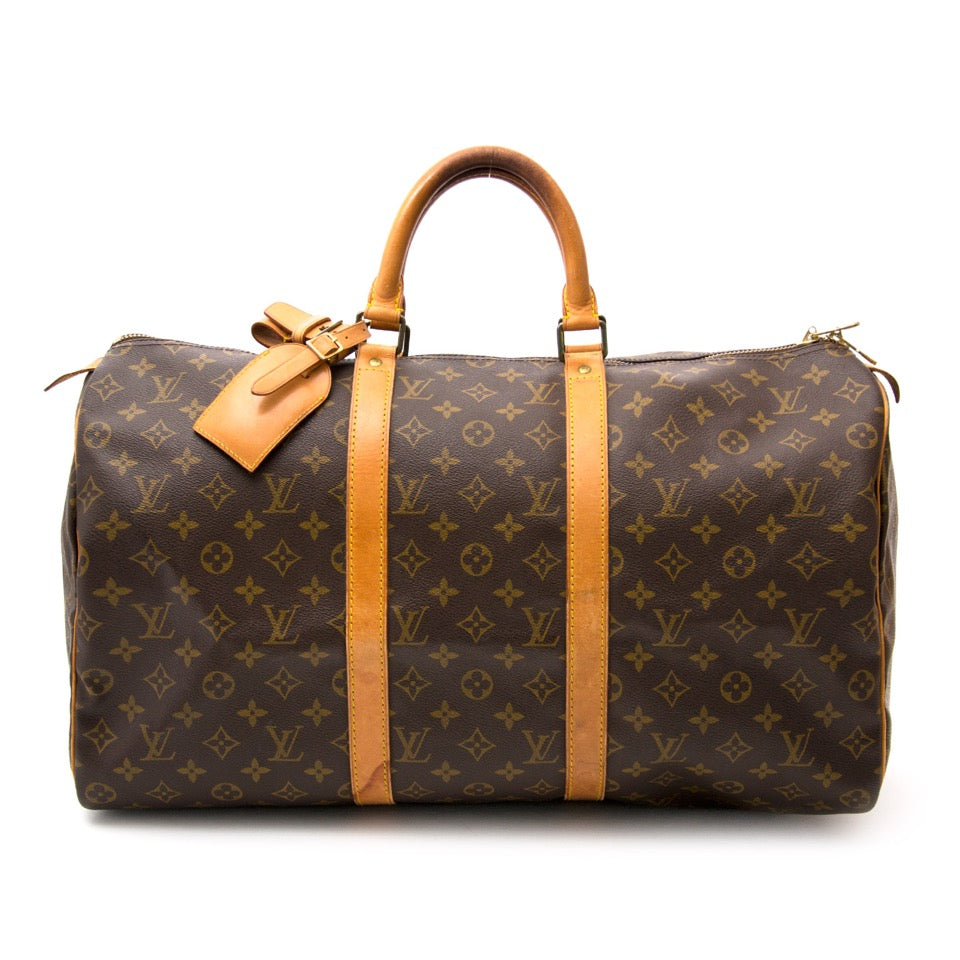 shop safe online at the best price secondhand luxury Louis Vuitton Vintage Keepall 50