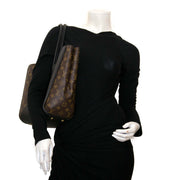 louis vuitton kimono monogram brown & black tote now for sale at labellov vintage fashion webshop belgium