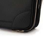 louis vuitton black taiga leather odessa computer case bag now for sale at labellov vintage fashion webshop belgium