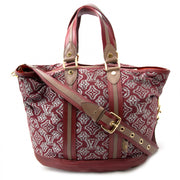 Koop uw authentieke Louis Vuitton Limited Edition Bordeaux Jacquard Monogram Fabric Aviator Bag aan de beste prijs