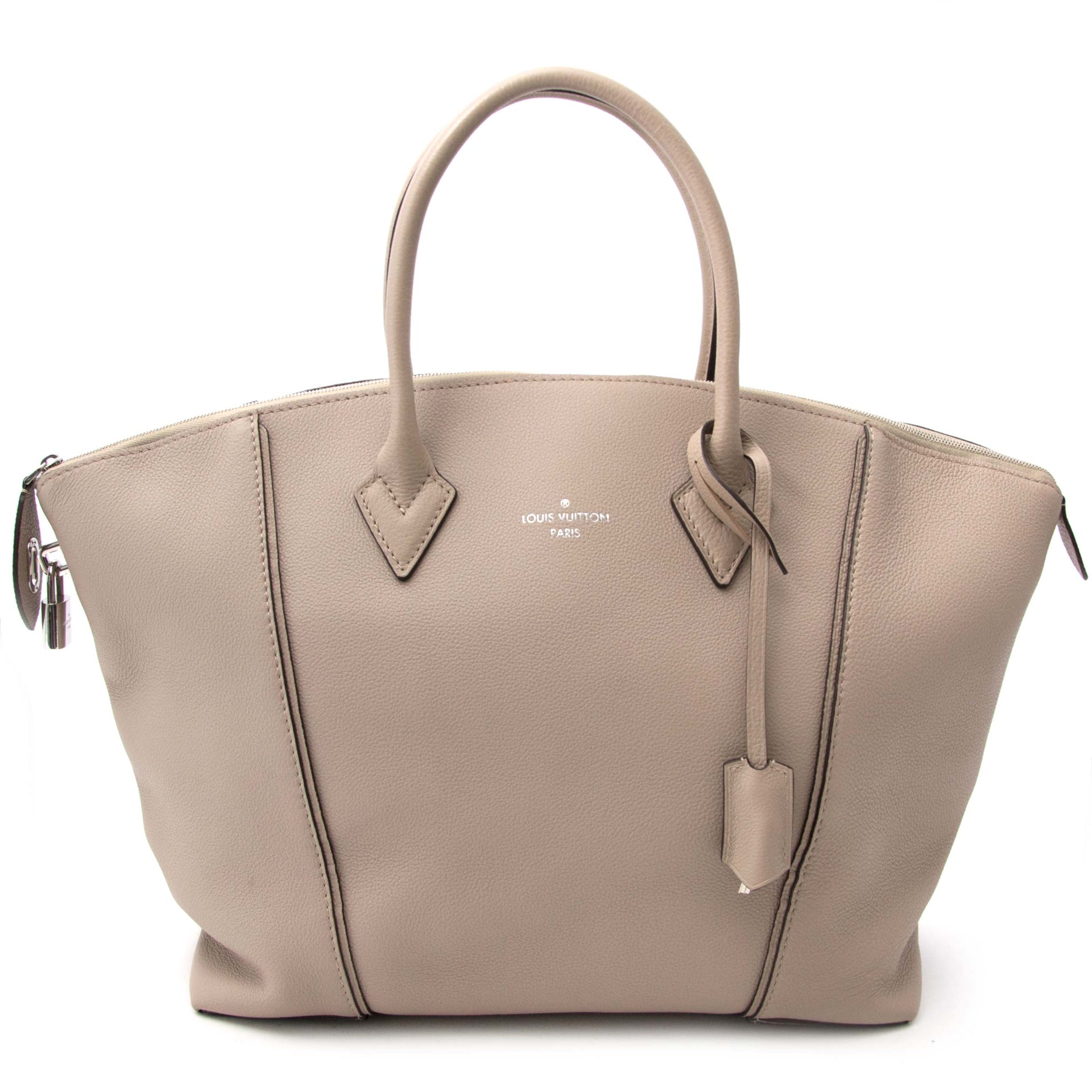 koop veilig online jouw tweedehands Louis Vuitton Veau Cashemire Soft Lockit MM Galet
