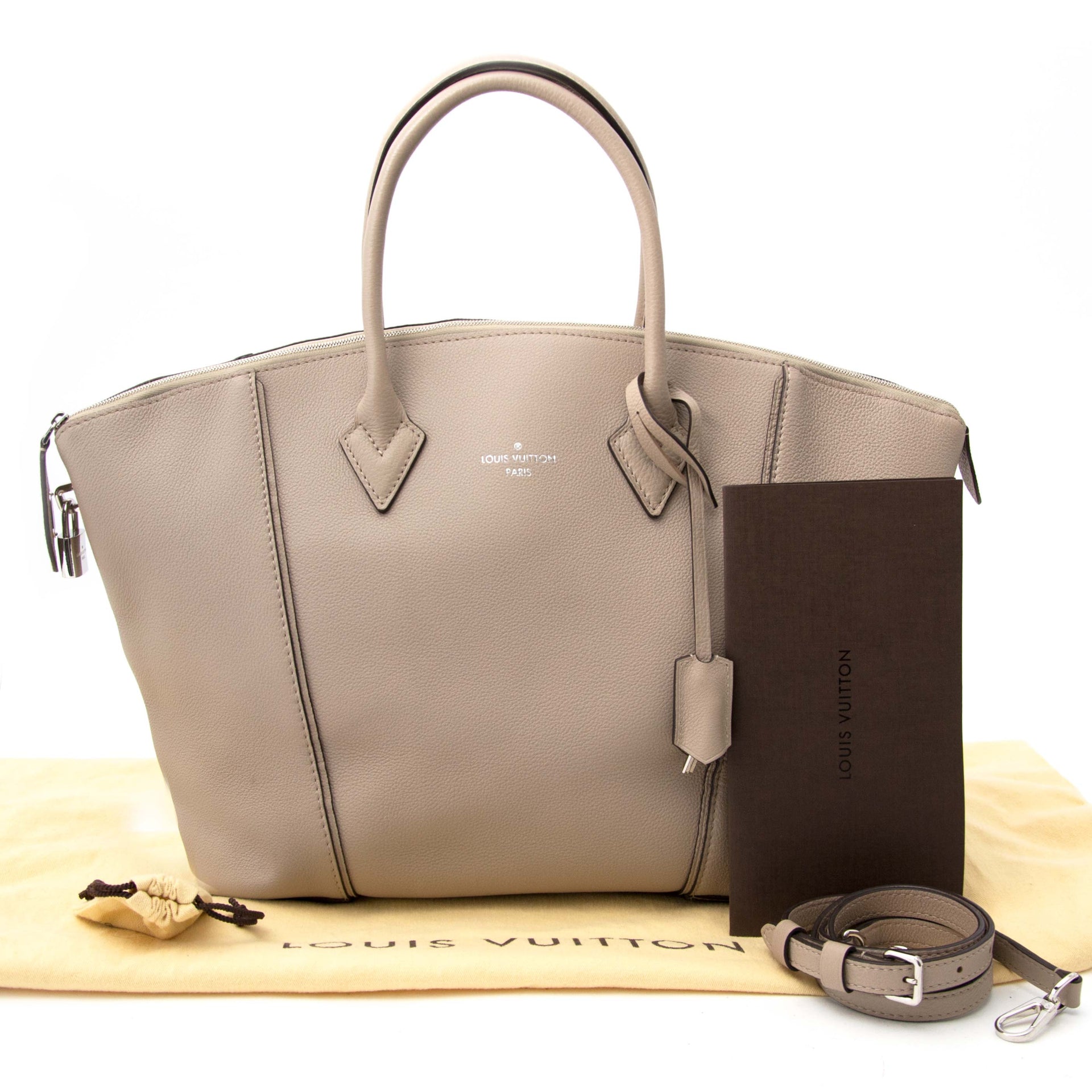 shop safe online your Louis Vuitton Veau Cashemire Soft Lockit MM Galet