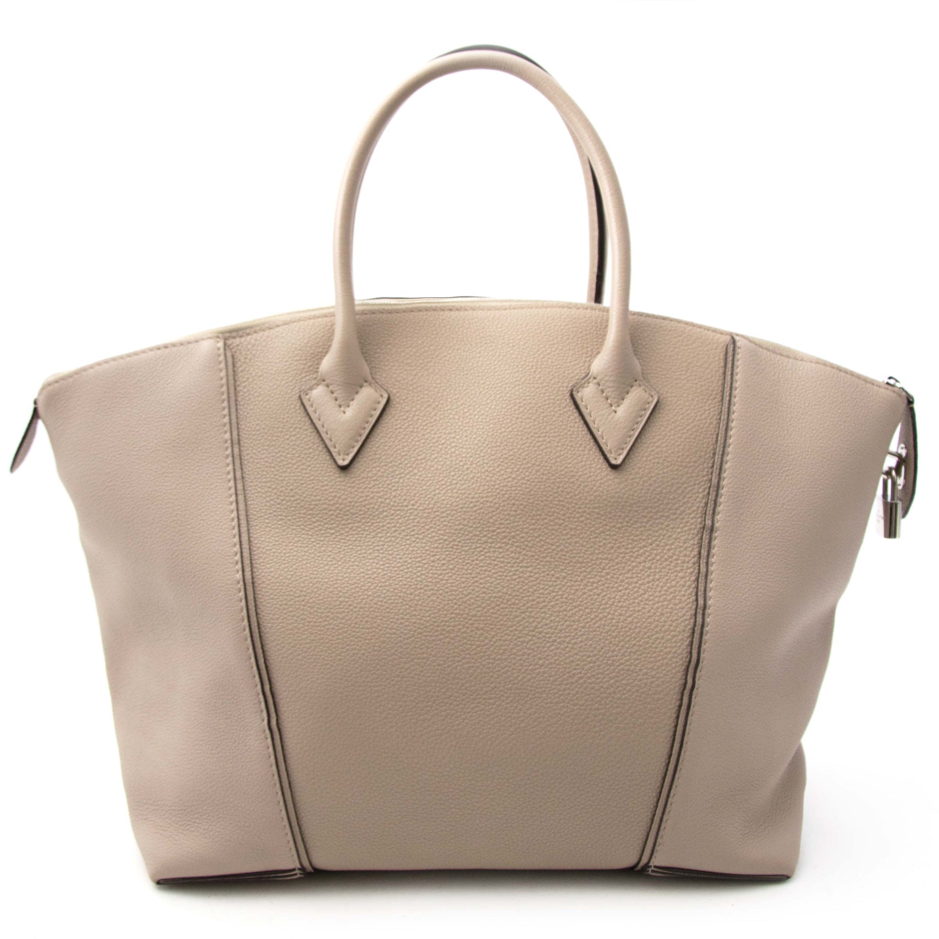 koop online jouw tweedehands Louis Vuitton Veau Cashemire Soft Lockit MM Galet