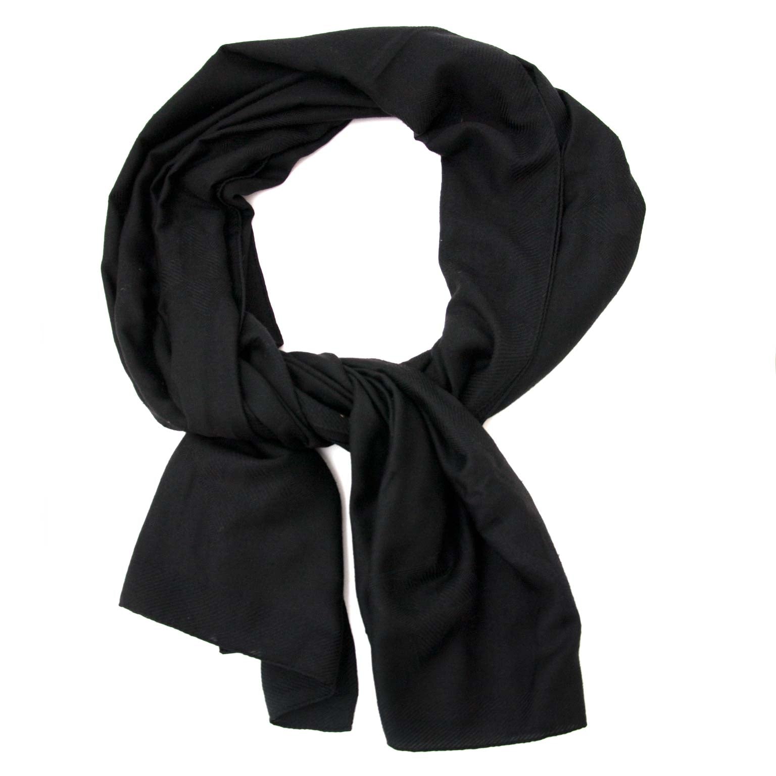tweedehands Louis Vuitton Black Cashmere Scarf te koop bij labellov antwerpen
