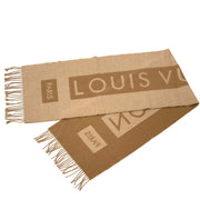 koop Louis Vuitton Light Brown Cashmere Scarf bij labellov