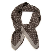 koop Louis Vuitton Brown Silk Monogram Scarf bij labellov aan de beste prijs