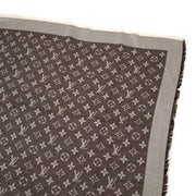 buy Louis Vuitton Brown Silk Monogram Scarf at labellov for the best price