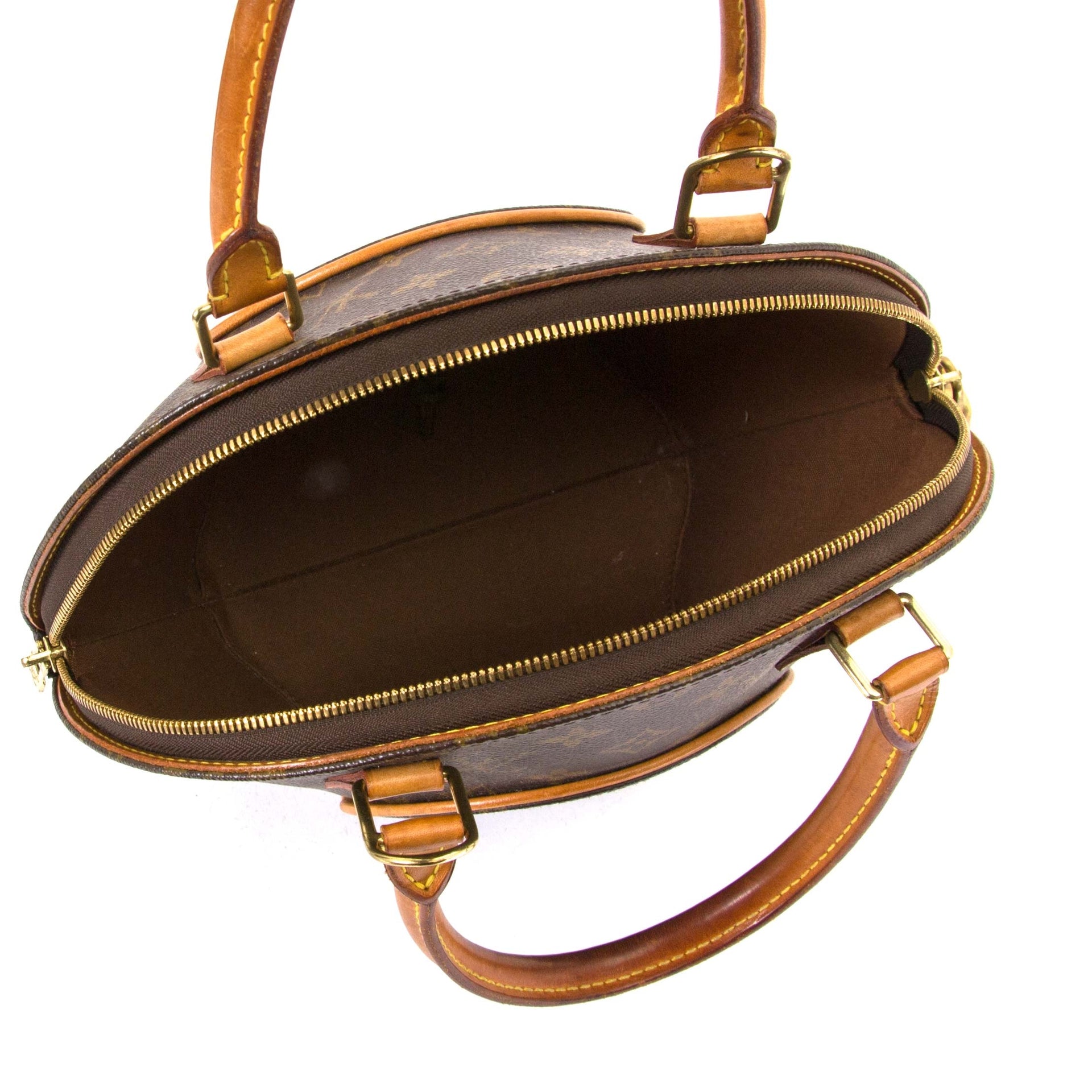 Louis Vuitton Ellipse Monogram Top Handle Bag now for sale at labellov vintage fashion webshop belgium