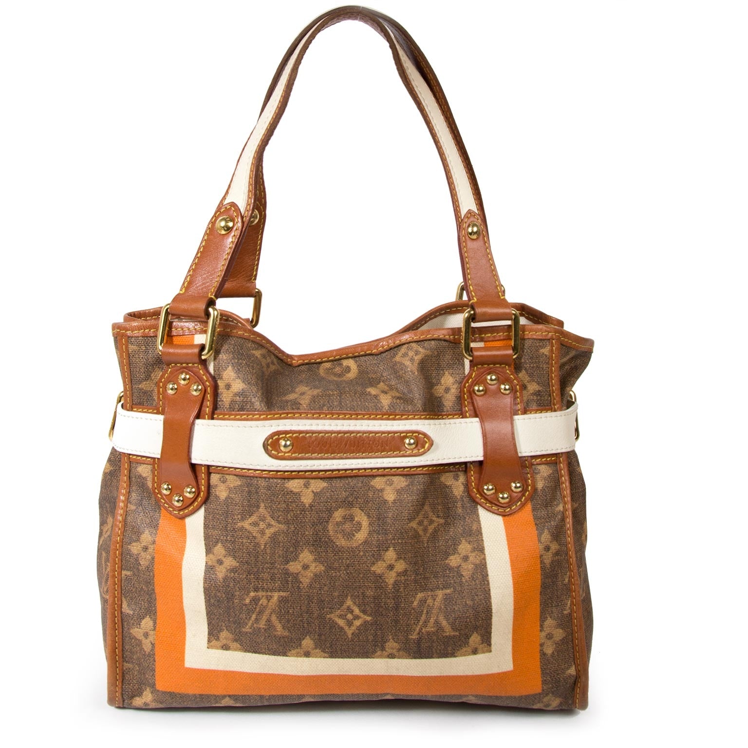 louis vuitton limited edition monogram tisse rayures pm tote bag now for sale at labellov vintage fashion webshop belgium