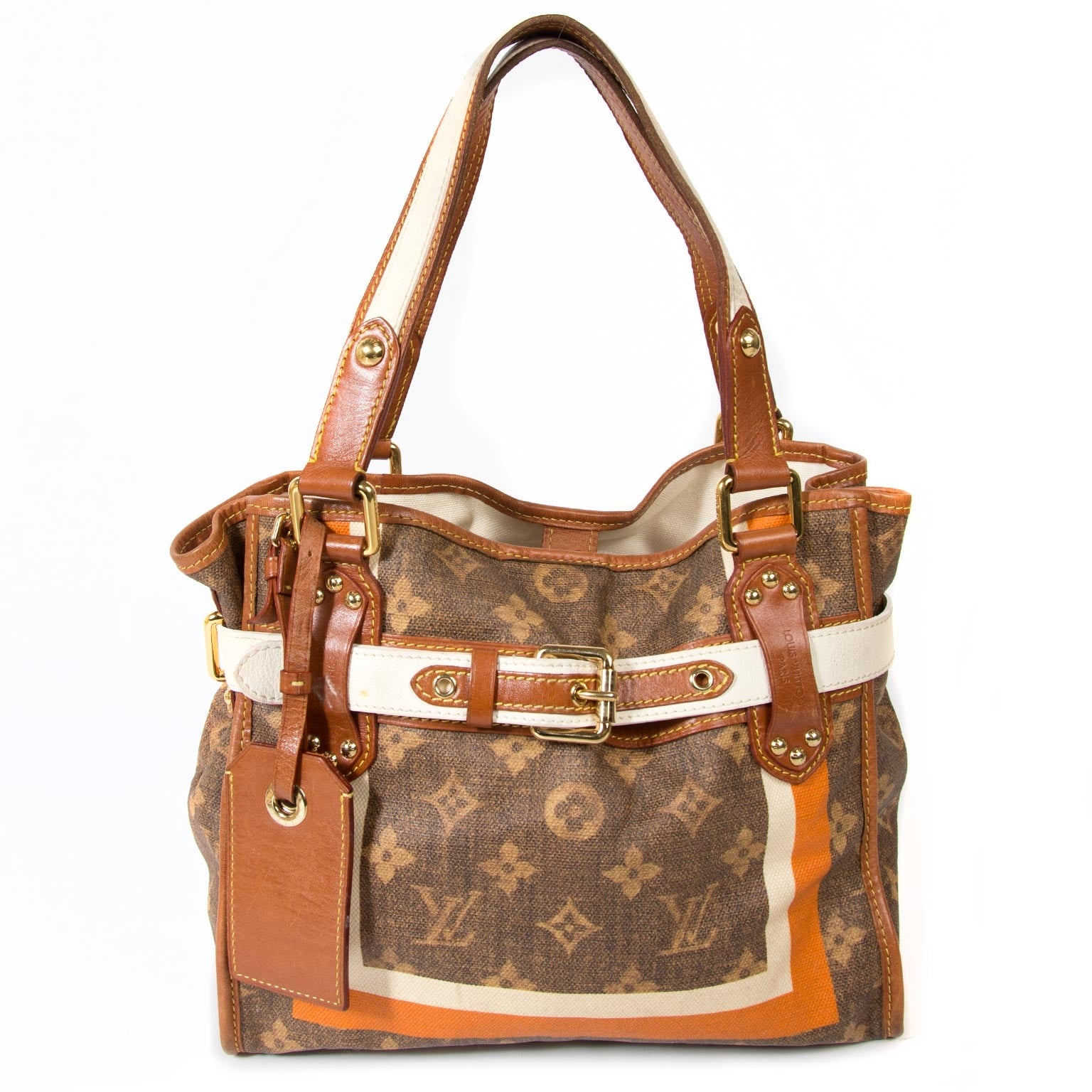 louis vuitton limited edition monogram tisse rayures pm tote bag now for sale at labellov vintage fashion webshop belgium