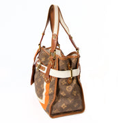 louis vuitton limited edition monogram tisse rayures pm tote bag now for sale at labellov vintage fashion webshop belgium